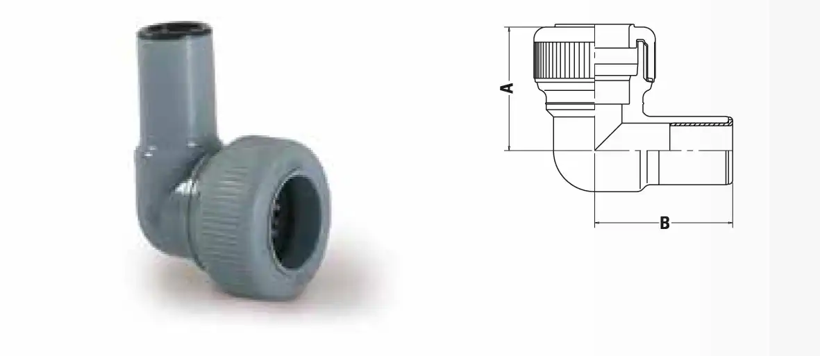 Male-Female 90o Elbow